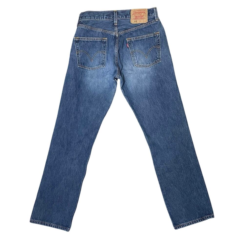 VTG 2003 Levi's 501 Original Fit Straight Leg Denim Button Fly Jeans Y2K